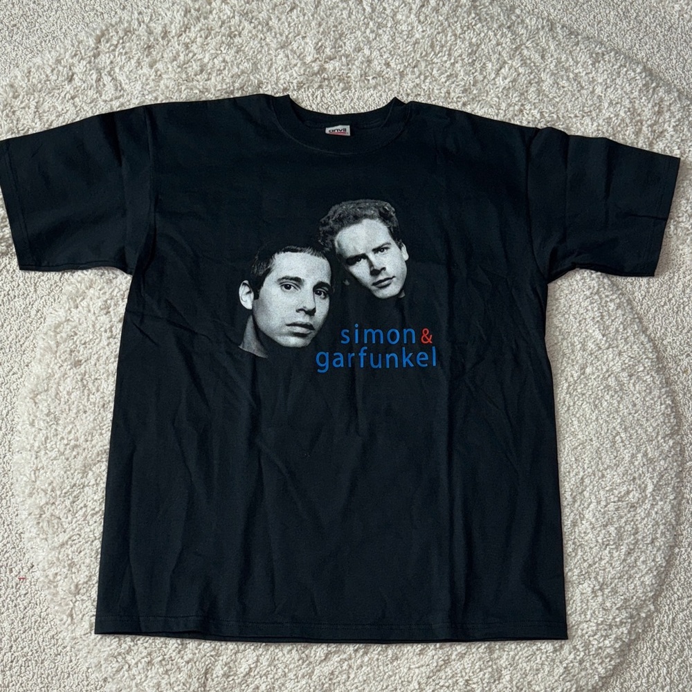 Vintage Simon & Garfunkel Original Concert T-Shirt - Size L